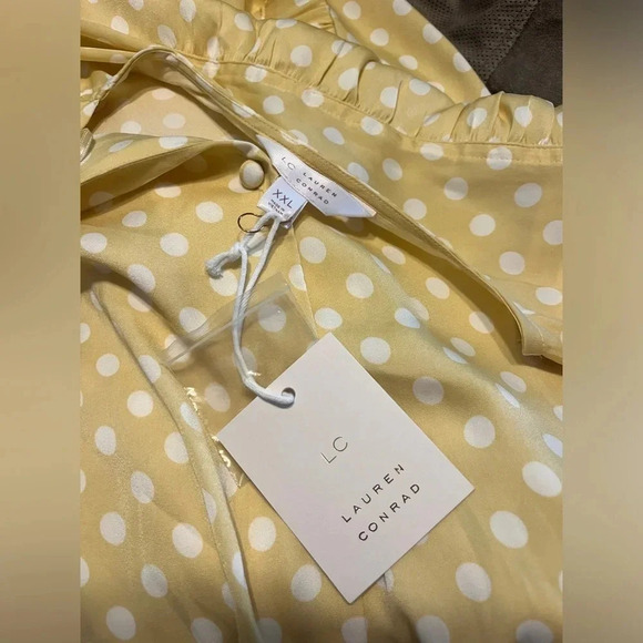 NWT Lauren Conrad Polka Dot Skirt Set Sz XXL - Picture 9 of 11